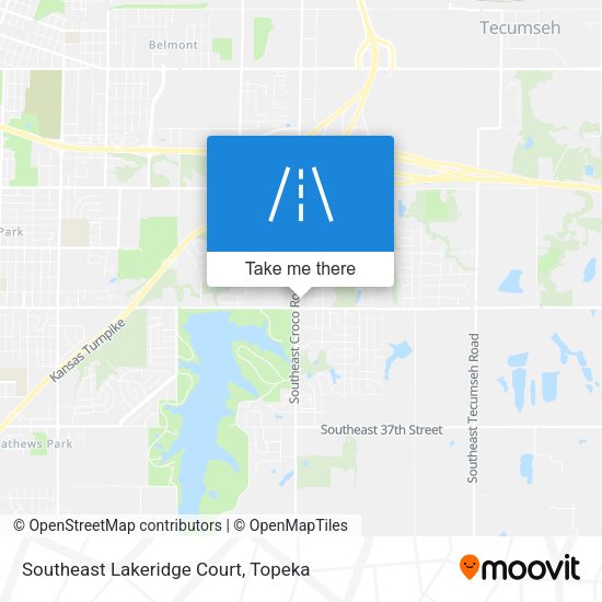 Southeast Lakeridge Court map