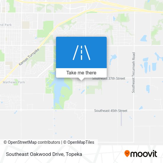 Southeast Oakwood Drive map