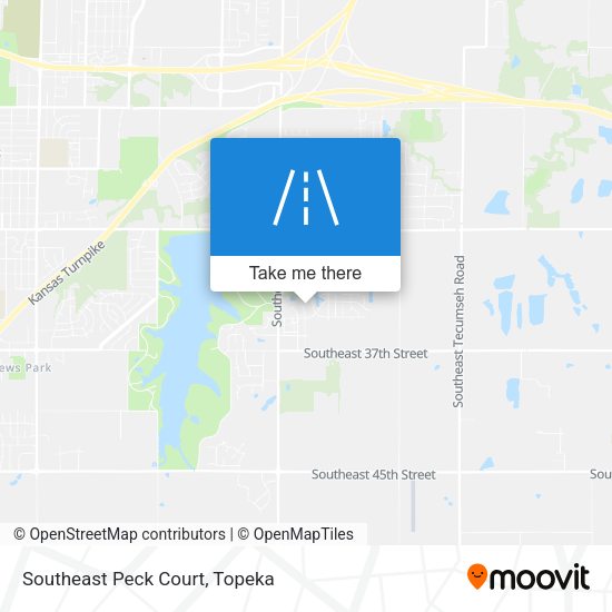 Southeast Peck Court map