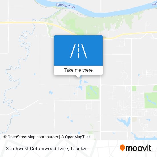 Southwest Cottonwood Lane map