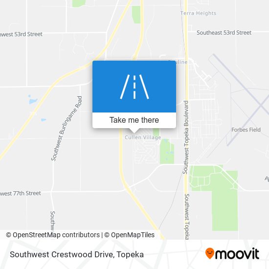 Mapa de Southwest Crestwood Drive