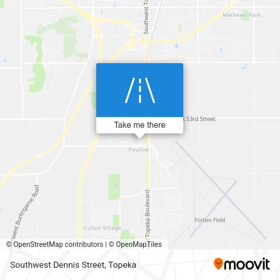 Southwest Dennis Street map