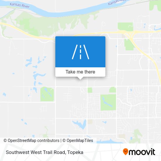 Southwest West Trail Road map