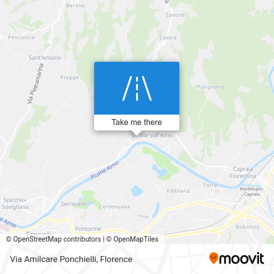 Via Amilcare Ponchielli map