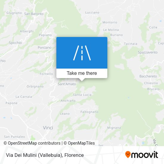 Via Dei Mulini (Vallebuia) map