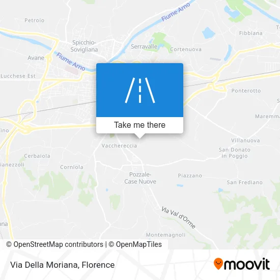 Via Della Moriana map