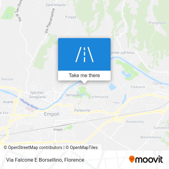 Via Falcone E Borsellino map