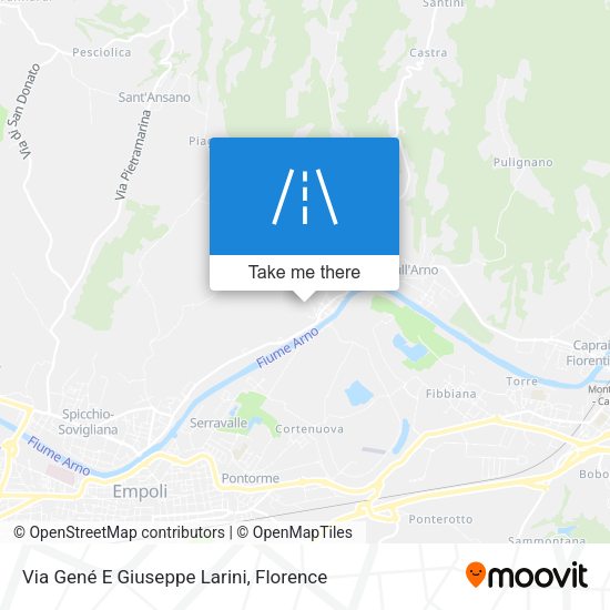 Via Gené E Giuseppe Larini map