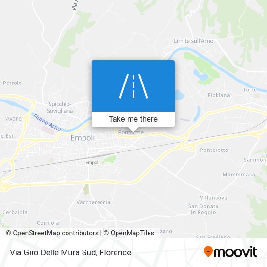 Via Giro Delle Mura Sud map