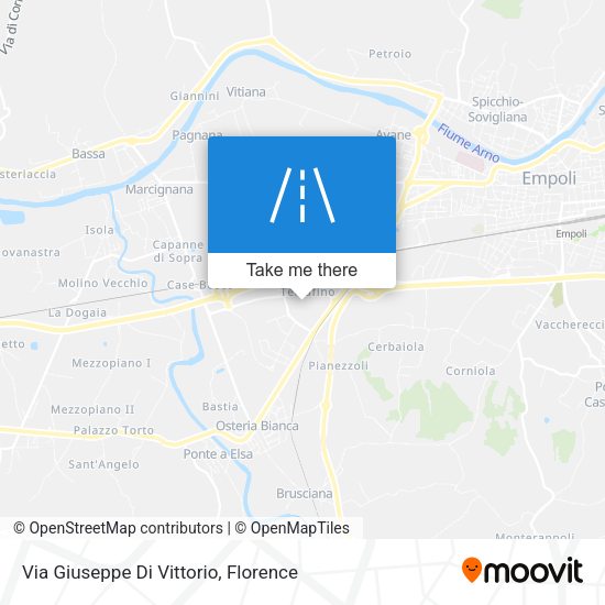 Via Giuseppe Di Vittorio map