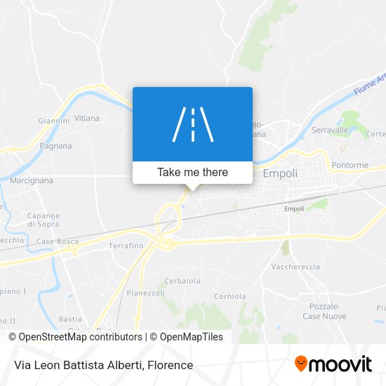 Via Leon Battista Alberti map