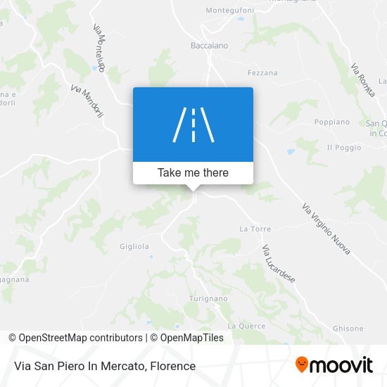 Via San Piero In Mercato map