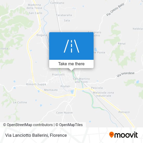 Via Lanciotto Ballerini map