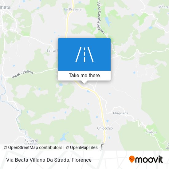 Via Beata Villana Da Strada map