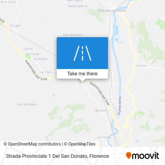 Strada Provinciale 1 Del San Donato map