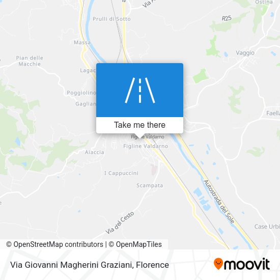 Via Giovanni Magherini Graziani map