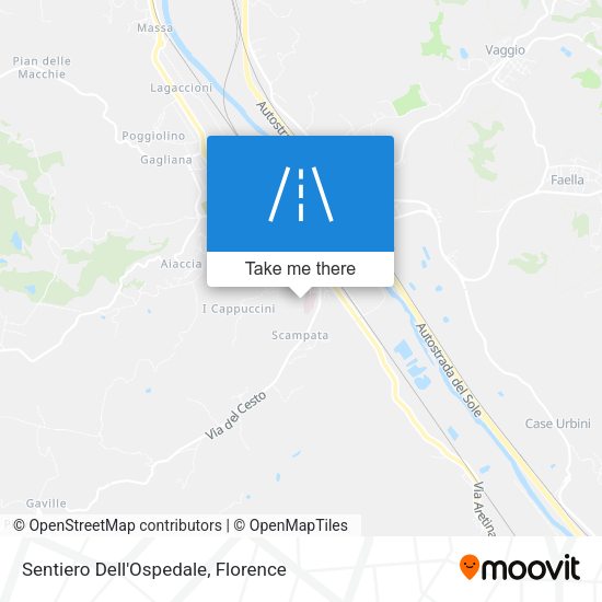 Sentiero Dell'Ospedale map