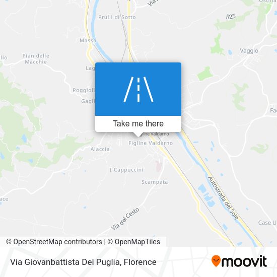 Via Giovanbattista Del Puglia map