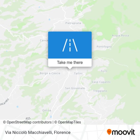Via Niccolò Macchiavelli map