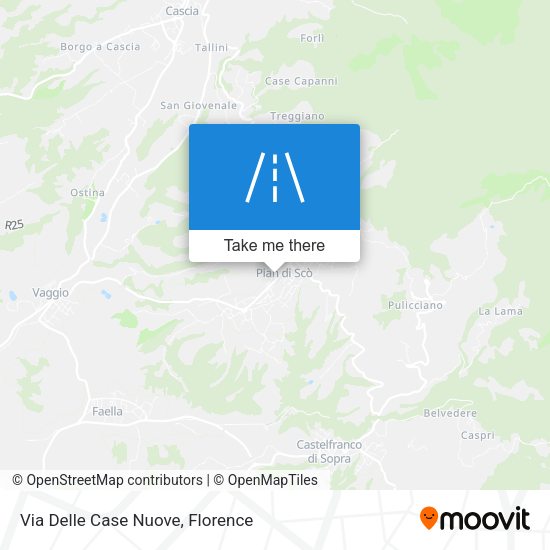 Via Delle Case Nuove map