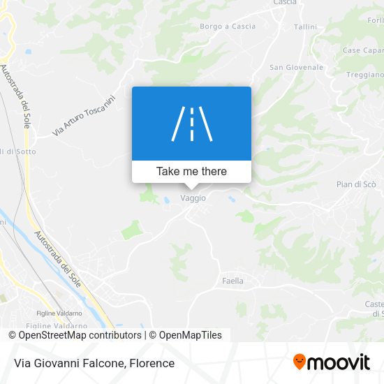 Via Giovanni Falcone map