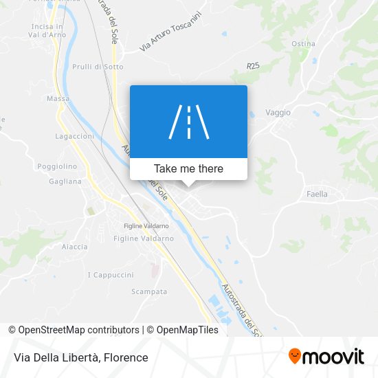 Via Della Libertà map