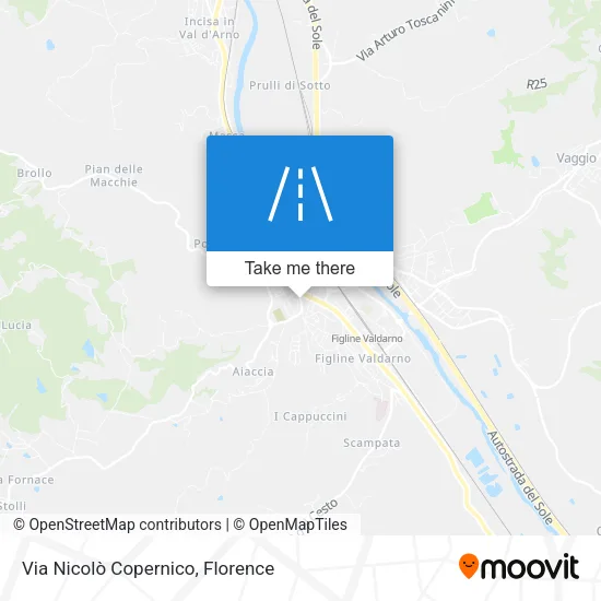 Via Nicolò Copernico map