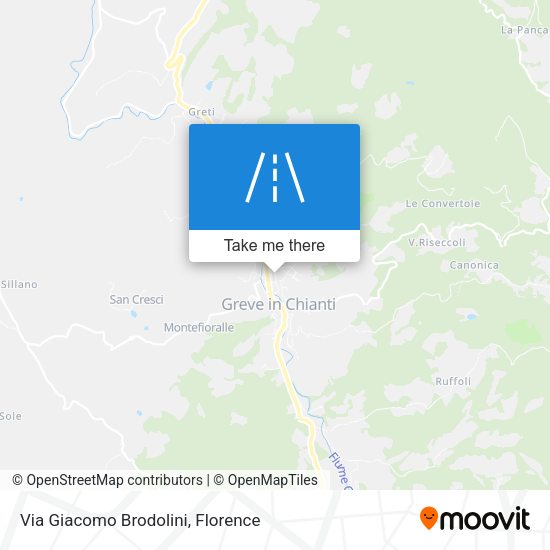 Via Giacomo Brodolini map