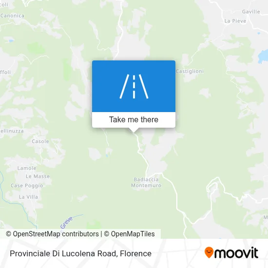 Provinciale Di Lucolena Road map