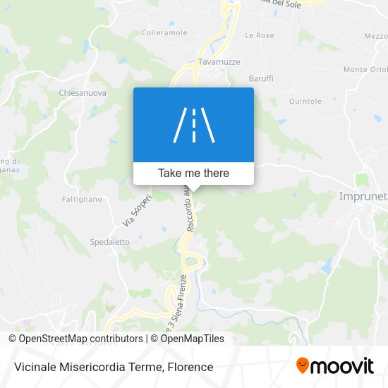 Vicinale Misericordia Terme map