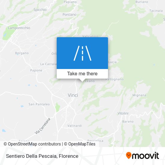 Sentiero Della Pescaia map