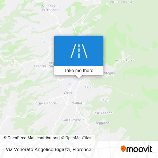 Via Venerato Angelico Bigazzi map