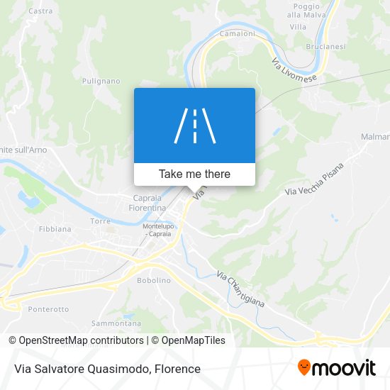 Via Salvatore Quasimodo map
