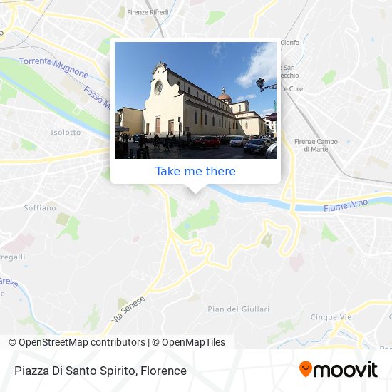 Piazza Di Santo Spirito map