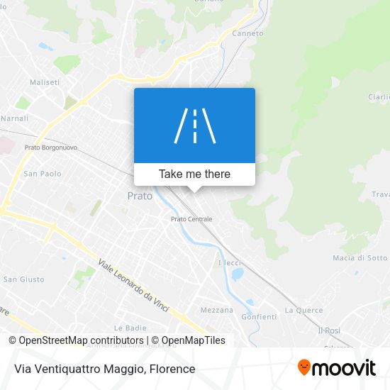 Via Ventiquattro Maggio map
