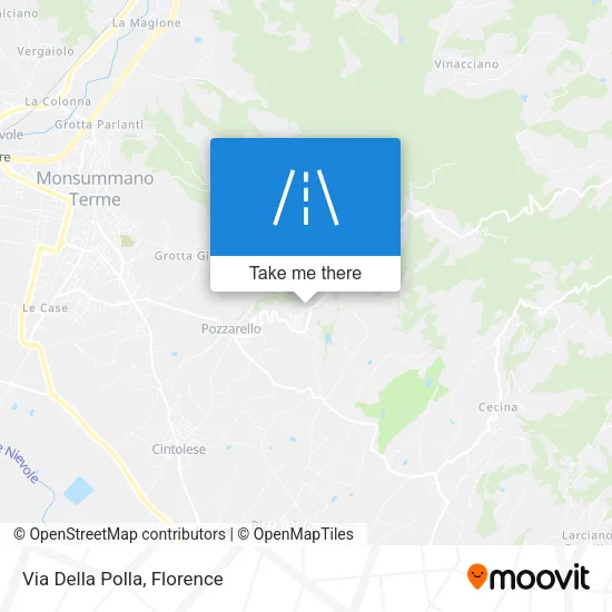 Via Della Polla map
