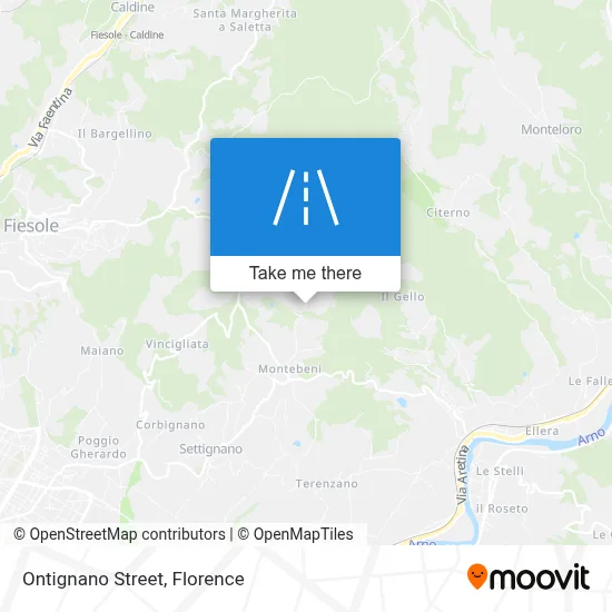 Ontignano Street map