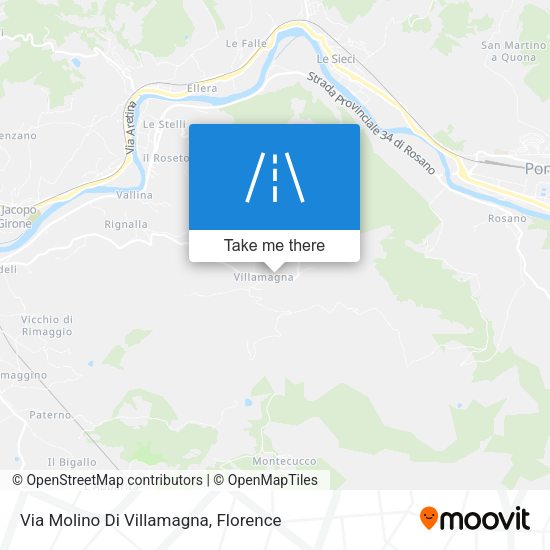 Via Molino Di Villamagna map