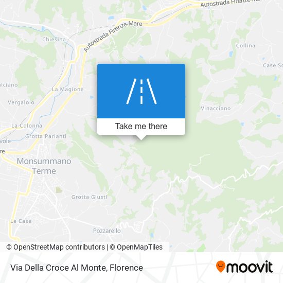 Via Della Croce Al Monte map