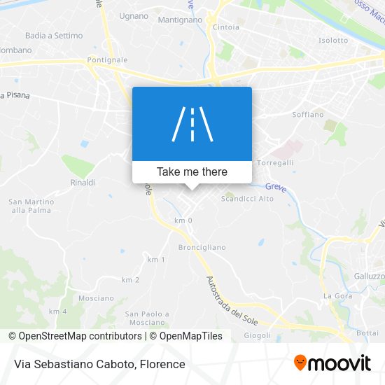 Via Sebastiano Caboto map