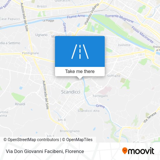 Via Don Giovanni Facibeni map