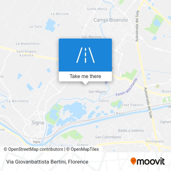 Via Giovanbattista Bertini map