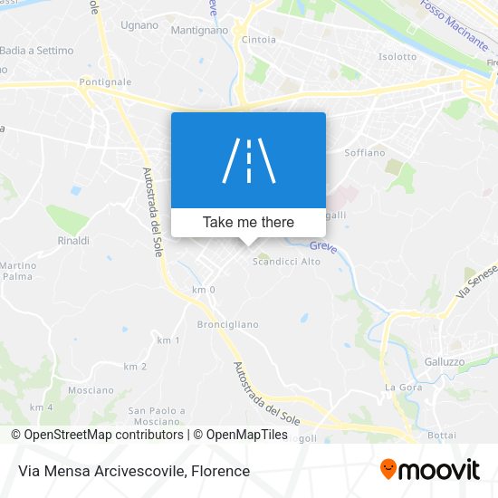 Via Mensa Arcivescovile map