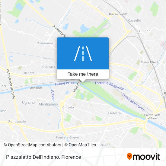 Piazzaletto Dell'Indiano map