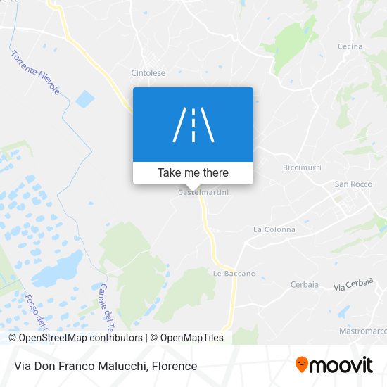 Via Don Franco Malucchi map