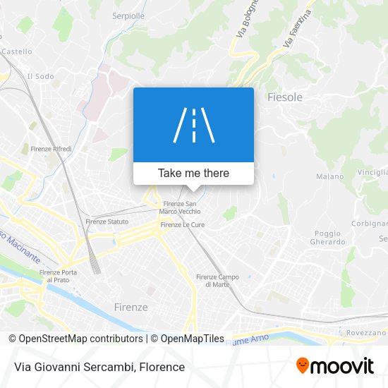 Via Giovanni Sercambi map