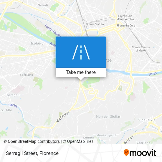 Serragli Street map