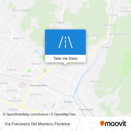 Via Francesco Del Monaco map