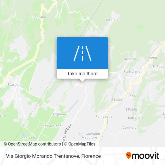 Via Giorgio Morando Trentanove map