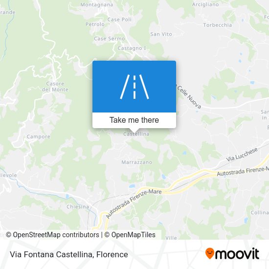 Via Fontana Castellina map